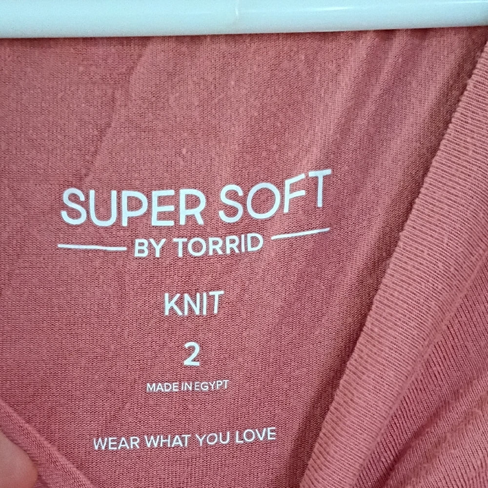 Torrid Coral Twist Front Mini Dress - Picture 2 of 4